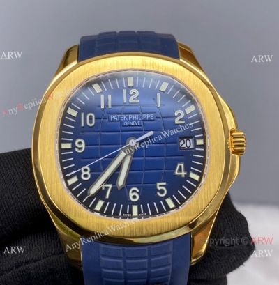 ZF Factory Patek Philippe Aquanaut 5168G Cal.324 Watch Yellow Gold and Blue